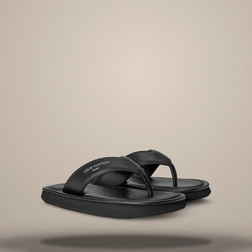 LOUIS VUITTON Flip-Flop Sandalen Schwarz 158876435 [P]