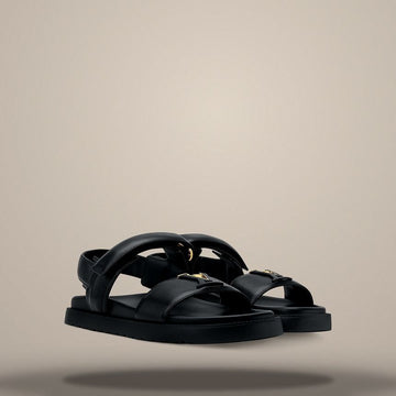 LOUIS VUITTON マレ コンフォート サンダル ブラック 1AK42V 158876442 [P]