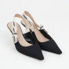 Dior Technical Fabric Slingback Pumps Black 158737749 [P]