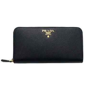 Prada Saffiano Logo Long Wallet Black 34959229 [P]