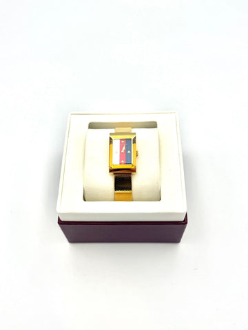 Gucci G-Frame Gold Plated Steel Watch (YA147410) 158877356 [P]