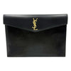 SAINT LAURENT 635171 ブラック モノグラム エンベロープ アップタウン クラッチ 158877449 [P]