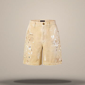 Louis Vuitton Embellished Denim Carpenter Shorts Relaxed Fit 158877432 [P]