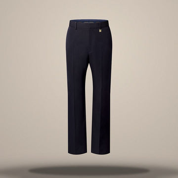 LOUIS VUITTON Woll-Leinen Zigarettenhose Zigarettenfit 158877450 [P]
