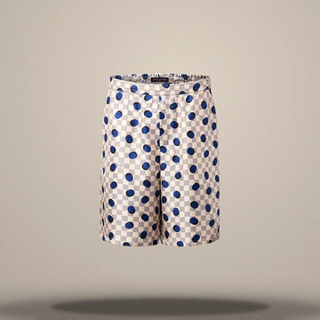 LOUIS VUITTON Damier Seiden-Shorts mit regulärer Passform 158877446 [P]