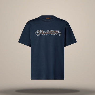 LOUIS VUITTON Denim Signature T-Shirt Regular Fit 158877506 [P]