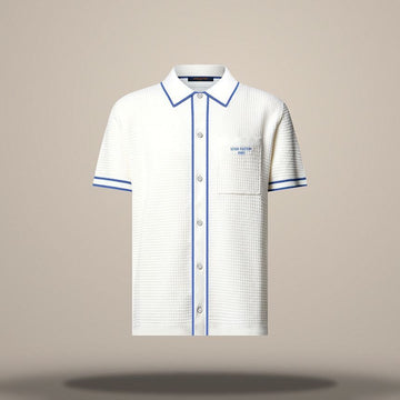 Louis Vuitton Waffle Signature Short-Sleeved Shirt Regular Fit 158877507 [P]