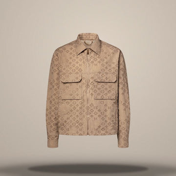 LOUIS VUITTON Monogram Ripstop Hemdjacke mit Reißverschluss im Regular Fit 158877509 [P]