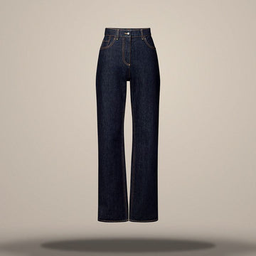 Louis Vuitton Straight-Cut Indigo Jeans 1AKKG1 158877525 [P]