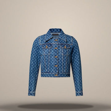 Louis Vuitton Monogram Denim Jacket Blue 158877526 [P]