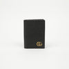GUCCI Leder Kartenetui Schwarz mit goldener Beschichtung 158725852 [P]