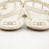CHANEL チェーンフリップフロップ 37.5サイズ G34964 158738439 [P]