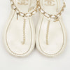 CHANEL チェーンフリップフロップ 37.5サイズ G34964 158738439 [P]