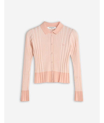 Maison Kitsune Baby Fox Patch Pleated Ribbed Cardigan 152598945 [P]