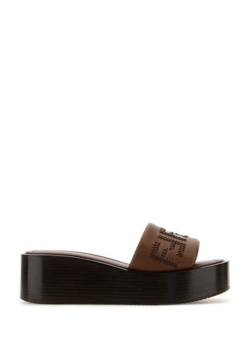 Fendi Leather Platform Slide 8R8692 ATSW F1STJ 152752287 [P]