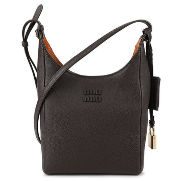 MIU MIU レザー バケット バッグ 5BE099-2IFL-F0ZKS-OOO 153363794 [P]