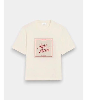 AMI コットン パリ ヘリテージ プリント Tシャツ 156729487 [P]