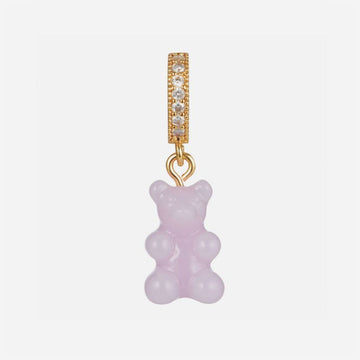 CRYSTAL HAZE JEWELRY ノスタルジア ベア パヴェ コネクター ゴールド ラベンダー 152735413 [P]