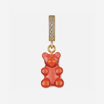 Crystal Haze Jewelry Nostalgia Bear Pave Connector Gold Jelly Red 152735410 [P]