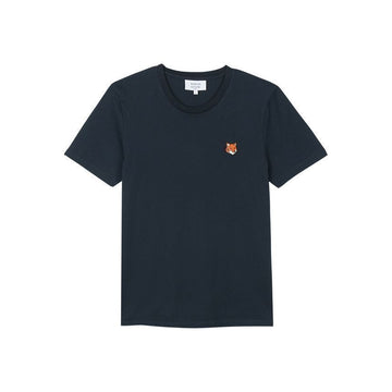 Maison Kitsune Women's Fox Head Regular T-Shirt Classic Navy 154050605 [P]