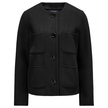 MaxMara 25FW REGINA Short Collar Wool Jacket Black 2529046013 013 149268360 [P]