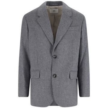 AMI Loose Wool Single-Breasted Jacket 154028891 [P]