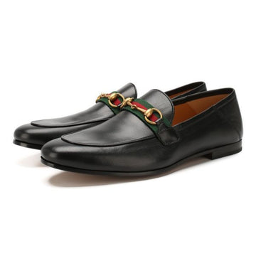 GUCCI Lederloafers für Herren mit Pferdebit-Webdetail 75833165 [P]