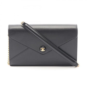 Celine Envelope Wallet on Chain in Shiny Calfskin 155790361 [P]