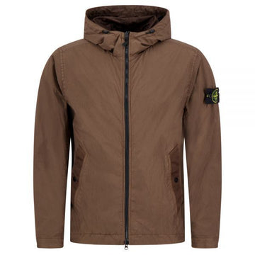STONE ISLAND クランクルレップスナイロンウィンドレジスタントアントドロップフードジャケット 154029194 [P]