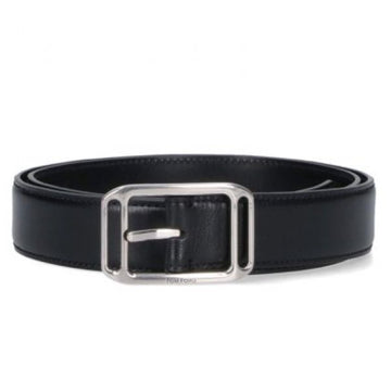 TOM FORD グレインレザー スクエアスタジアムベルト 148919219 [P]
