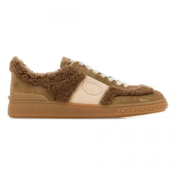 Valentino Up Village Wool & Crust Leather Sneakers 154877611 [P]