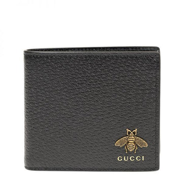 Gucci Bee Logo Patch Leather Wallet 149906244 [P]