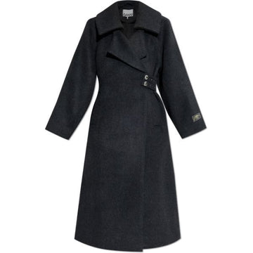 Ganni Double-face Wool Lace-up Coat 149907422 [P]