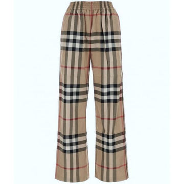 BURBERRY チェック柄コットンツイルパンツ 75811604 [P]