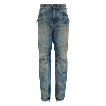 Balmain Vintage Denim Biker Pants 156107865 [P]