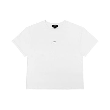 APC Short Sleeve COHBW H26386 TAG WHITE/BLACK Micro Logo Boxy Men's T-Shirt 122976522 [P]