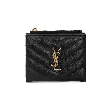 Saint Laurent Wallet Monogram Matelassé Black 38625708 [P]