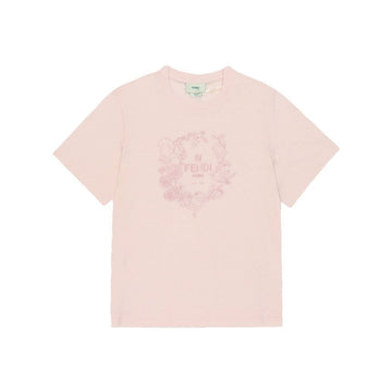Fendi Short Sleeve JFI369 7AJ F1QYC Logo Kids T-Shirt 141611189 [P]