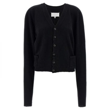 MAISON MARGIELA Woll-V-Ausschnitt-Cardigan 153495375 [P]