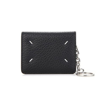 MAISON MARGIELA Kartenetui S56UI0128 P4455 T8013 mit signaturstick und Schlüsselring schwarz 100815596 [P]