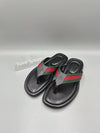 GUCCI メンズ ウェブ レザー サンダル ブラック 429362 154075949 [P]