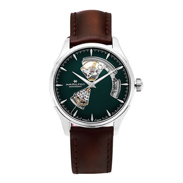 Hamilton Jazzmaster Open Heart Men's Leather Watch H32675560 54555144 [P]