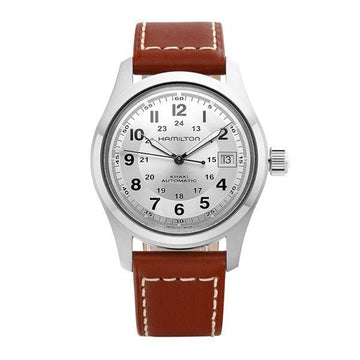 Hamilton Khaki Field Men's Leather Watch 43325937 [P]