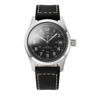 Hamilton Khaki Field Men's Leather Watch 43325936 [P]