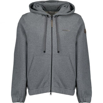 MONCLER Lederlogo Baumwollmischung Zip-Hoodie 148950402 [P]