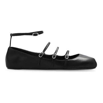 ALEXANDER MCQUEEN ストラップフラットシューズ 780745 WIEN5 1000 104640280 [P]