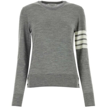 THOM BROWNE Wollpullover mit 4 Streifen, Relaxed Fit, 26SS (FKA280A Y1014 055) 149690392 [P]