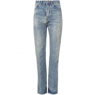 Saint Laurent Benjamin Blue Denim Straight Jeans 124905195 [P]