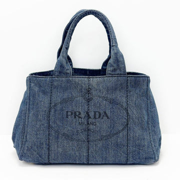 PRADA Denim Navy Kanapa Canvas Tote Bag 4VPRB29660 119263522 [P]