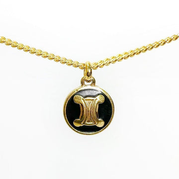 Celine Black Gold Macadam Necklace 5VCEA48196 135589356 [P]